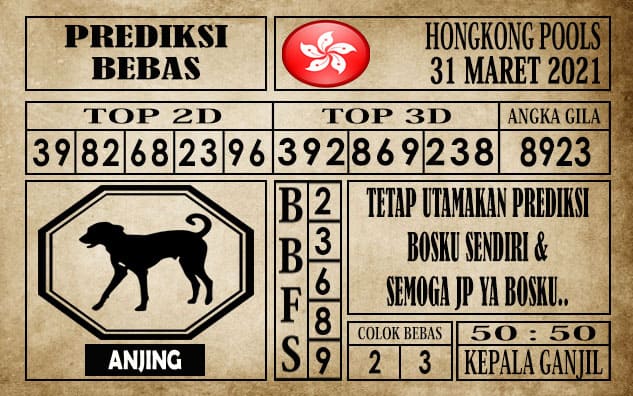 Prediksi Hongkong Pools Hari Ini 31 Maret 2021