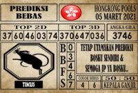 Prediksi Hongkong Pools Hari Ini 05 Maret 2021