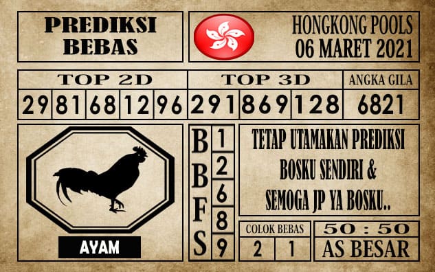 Prediksi Hongkong Pools Hari Ini 06 Maret 2021