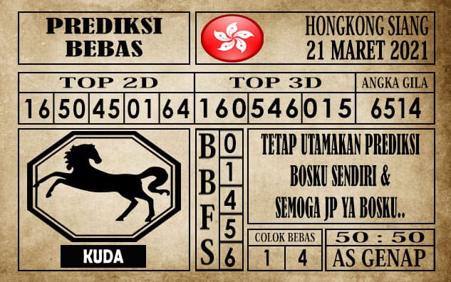 Prediksi Hongkong Siang Hari ini 21 Maret 2021