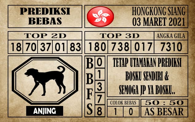 Prediksi Hongkong Siang Hari ini 03 Maret 2021