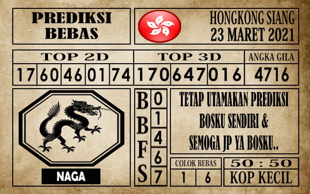 Prediksi Hongkong Siang Hari ini 23 Maret 2021