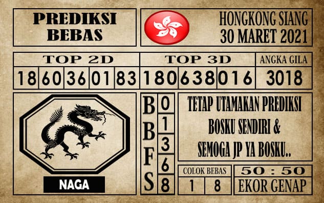 Prediksi Hongkong Siang Hari ini 30 Maret 2021