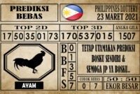 Prediksi Filipina PCSO Hari Ini 23 Maret 2021