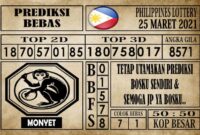 Prediksi Filipina PCSO Hari Ini 25 Maret 2021