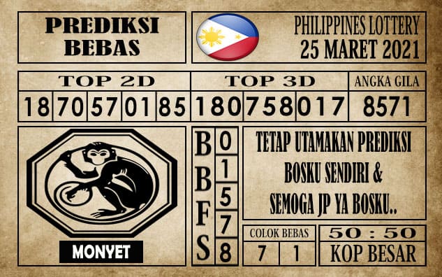 Prediksi Filipina PCSO Hari Ini 25 Maret 2021