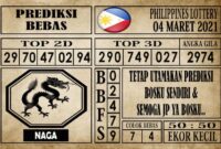Prediksi Filipina PCSO Hari Ini 04 Maret 2021
