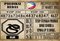 Prediksi Filipina PCSO Hari Ini 27 Maret 2021