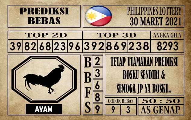 Prediksi Filipina PCSO Hari Ini 30 Maret 2021
