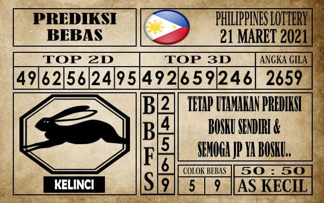Prediksi Filipina PCSO Hari Ini 21 Maret 2021