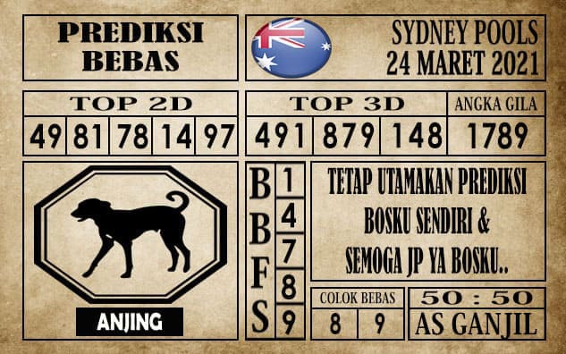 Prediksi Sydney Pools Hari ini 24 Maret 2021