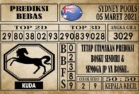 Prediksi Sydney Pools Hari ini 05 Maret 2021