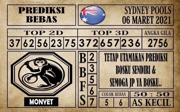 Prediksi Sydney Pools Hari ini 06 Maret 2021