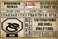 Prediksi Singapore Pools Hari ini 28 Maret 2021