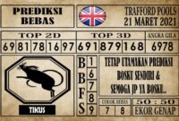 Prediksi Trafford Pools Hari Ini 21 Maret 2021