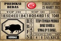 Prediksi Turkish Lottery Hari ini 25 Maret 2021 Prediksi Turkish Lottery Hari ini 25 Maret 2021