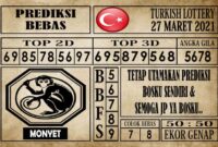 Prediksi Turkish Lottery Hari ini 27 Maret 2021 Prediksi Turkish Lottery Hari ini 27 Maret 2021