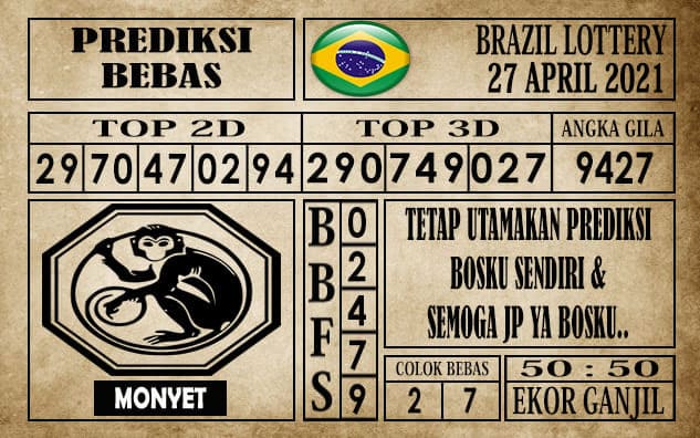 Prediksi Brazil Lottery Hari Ini 27 April 2021