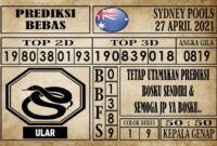 Prediksi Sydney Pools Hari ini 27 April 2021