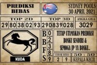 Prediksi Sydney Pools Hari ini 30 April 2021