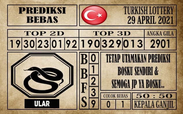 Prediksi Turkish Lottery Hari ini 29 April 2021