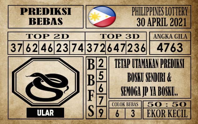 Prediksi Filipina PCSO Hari Ini 30 April 2021