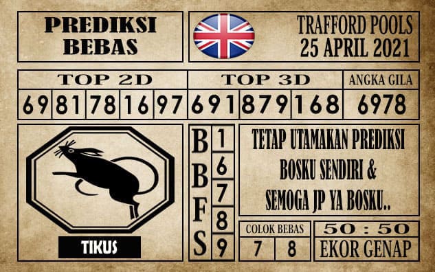 Prediksi Trafford Pools Hari Ini 25 April 2021