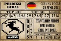 Prediksi Germany Hari Ini 27 April 2021