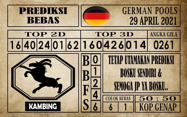 Prediksi Germany Hari Ini 29 April 2021