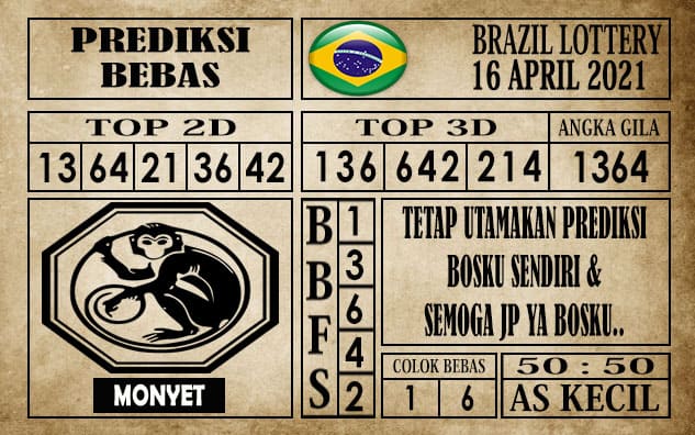 Prediksi Brazil Lottery Hari Ini 16 April 2021