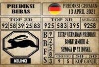 Prediksi Germany Hari Ini 13 April 2021