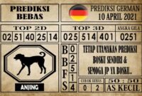 Prediksi Germany Hari Ini 10 April 2021