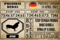 Prediksi Germany Hari Ini 14 April 2021