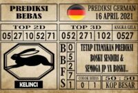 Prediksi Germany Hari Ini 16 April 2021