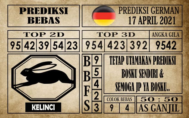 Prediksi Germany Hari Ini 17 April 2021