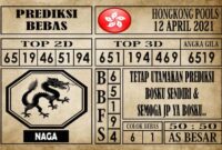 Prediksi Hongkong Pools Hari Ini 12 April 2021