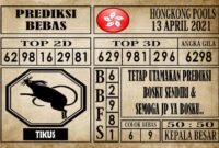 Prediksi Hongkong Pools Hari Ini 13 April 2021