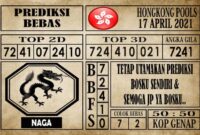 Prediksi Hongkong Pools Hari Ini 17 April 2021