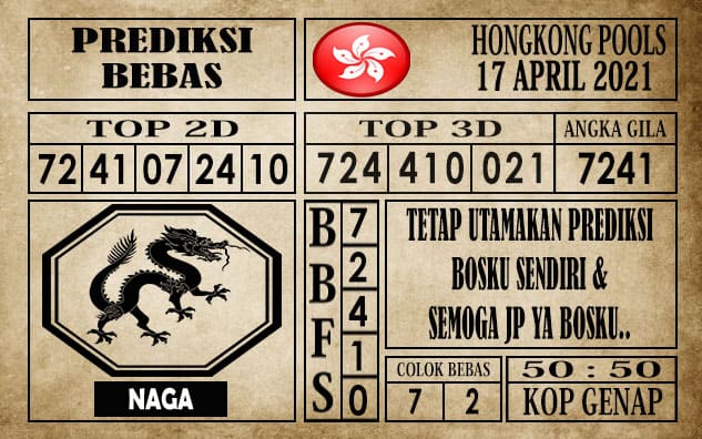 Prediksi Hongkong Pools Hari Ini 17 April 2021