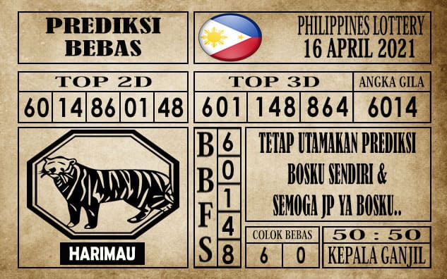 Prediksi Filipina PCSO Hari Ini 16 April 2021