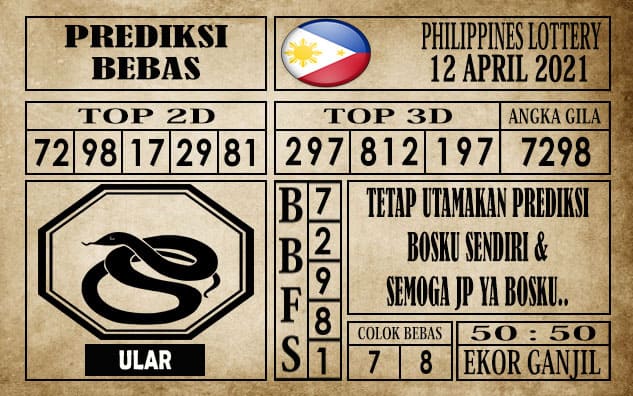 Prediksi Filipina PCSO Hari Ini 12 April 2021
