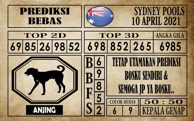 Prediksi Sydney Pools Hari Ini 10 April 2021