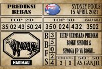 Prediksi Sydney Pools Hari Ini 15 April 2021