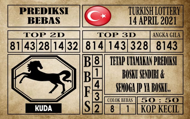 Prediksi Turkish Lottery Hari Ini 13 April 2021
