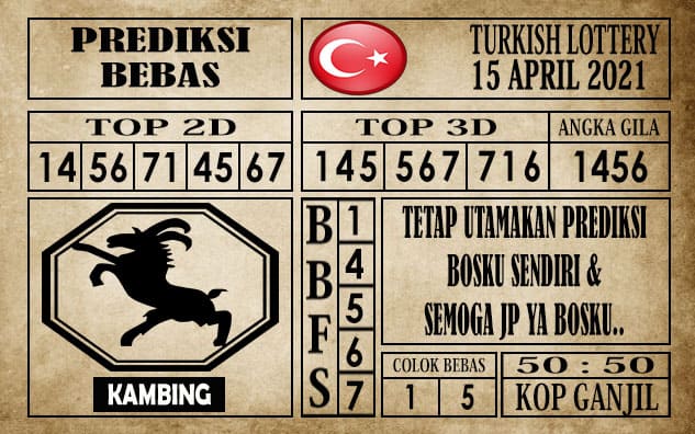 Prediksi Turkish Lottery Hari Ini 15 April 2021