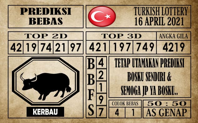 Prediksi Turkish Lottery Hari Ini 16 April 2021