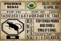 Prediksi Brazil Lottery Hari Ini 03 April 2021