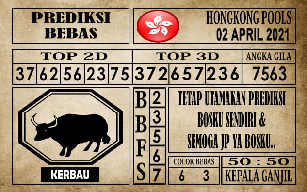 Prediksi Hongkong Pools Hari Ini 02 April 2021
