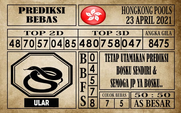 Prediksi Hongkong Pools Hari Ini 23 April 2021