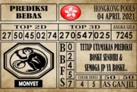 Prediksi Hongkong Pools Hari Ini 04 April 2021